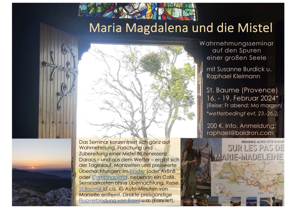 Reise: Maria Magdalena und die Mistel - Februar 2024